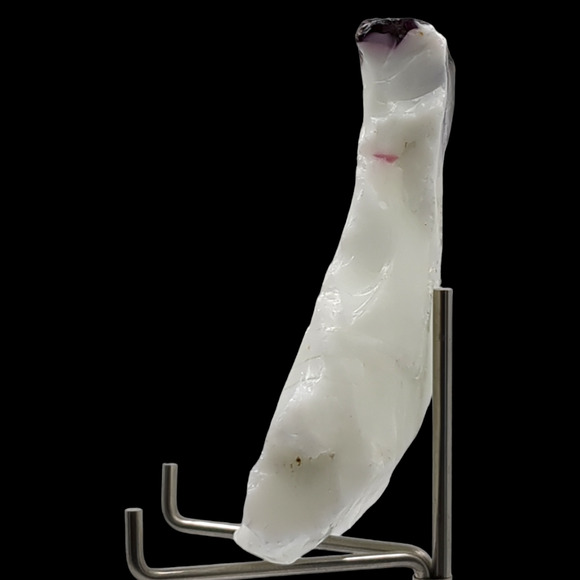 Milk Glass Infused Amethyst Purple Art Glass Cullet Slag Glass #4M37 - Picture 4 of 6